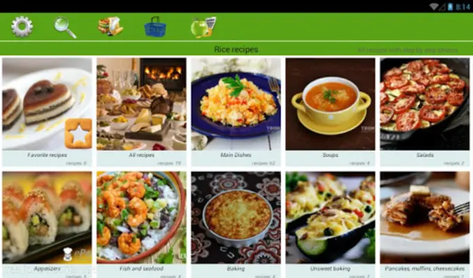 Rice recipes android App screenshot 1